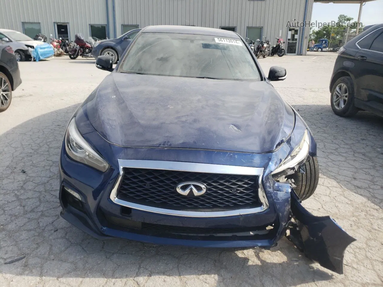 2018 Infiniti Q50 Red Sport 400 Blue vin: JN1FV7AR7JM480391