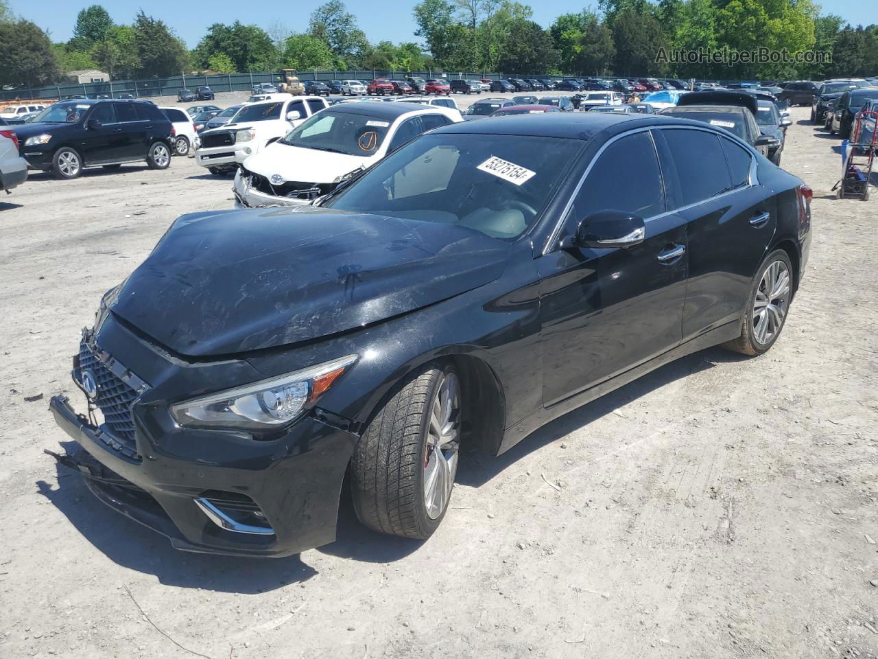 2019 Infiniti Q50 Red Sport 400 Black vin: JN1FV7AR7KM800522