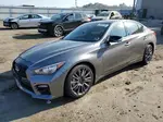 2016 Infiniti Q50 Red Sport 400 Gray vin: JN1FV7AR8GM451281