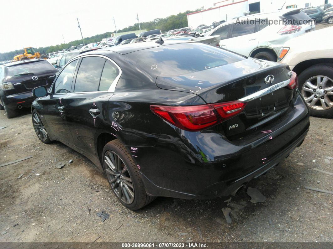 2019 Infiniti Q50 Red Sport 400 Black vin: JN1FV7AR8KM800464