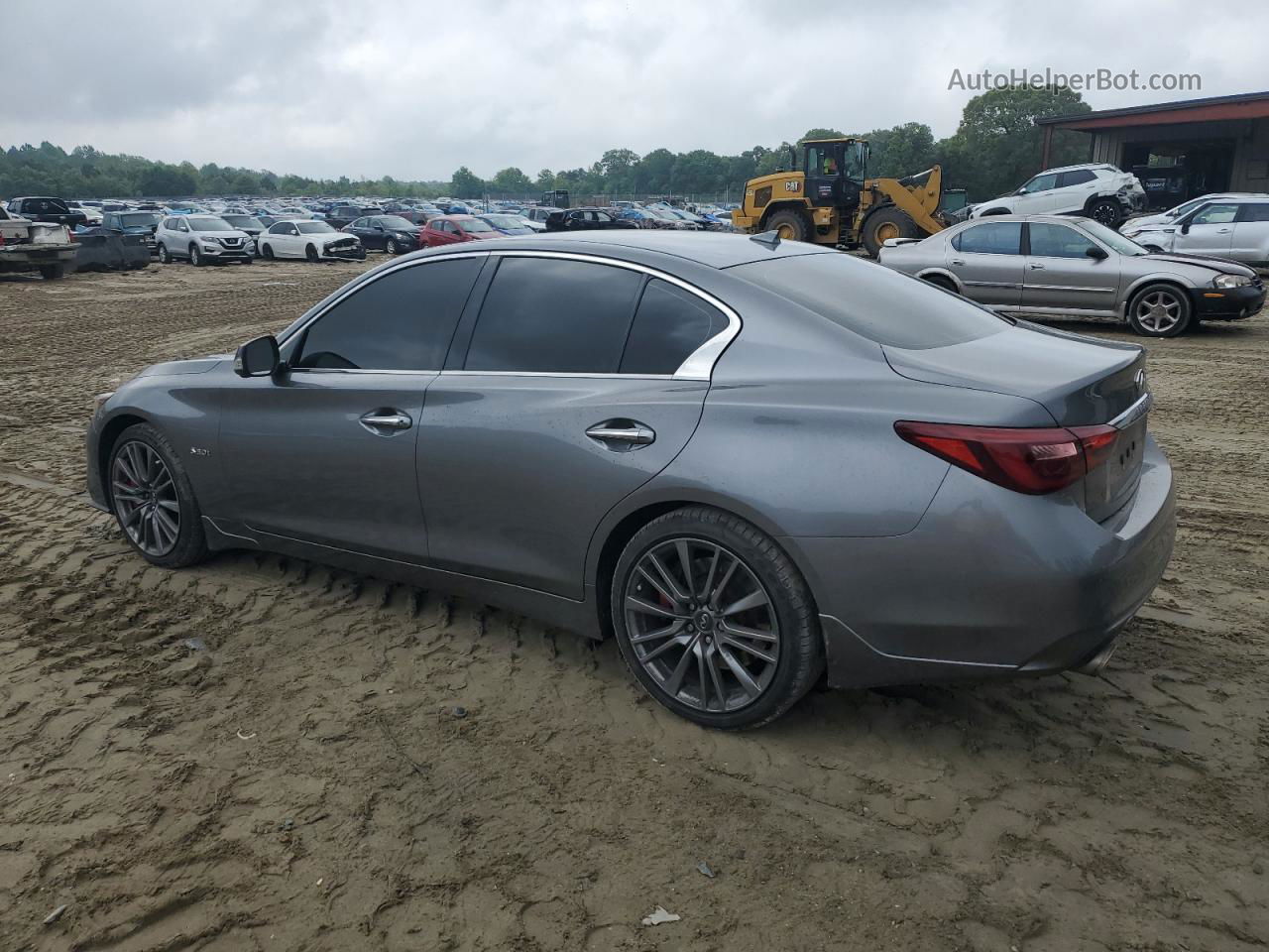 2018 Infiniti Q50 Red Sport 400 Gray vin: JN1FV7AR9JM480165