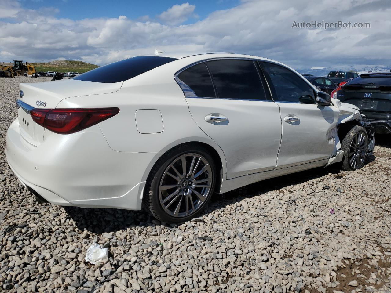 2019 Infiniti Q50 Red Sport 400 White vin: JN1FV7AR9KM800781