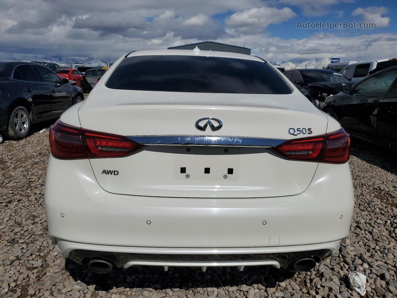 2019 Infiniti Q50 Red Sport 400 White vin: JN1FV7AR9KM800781