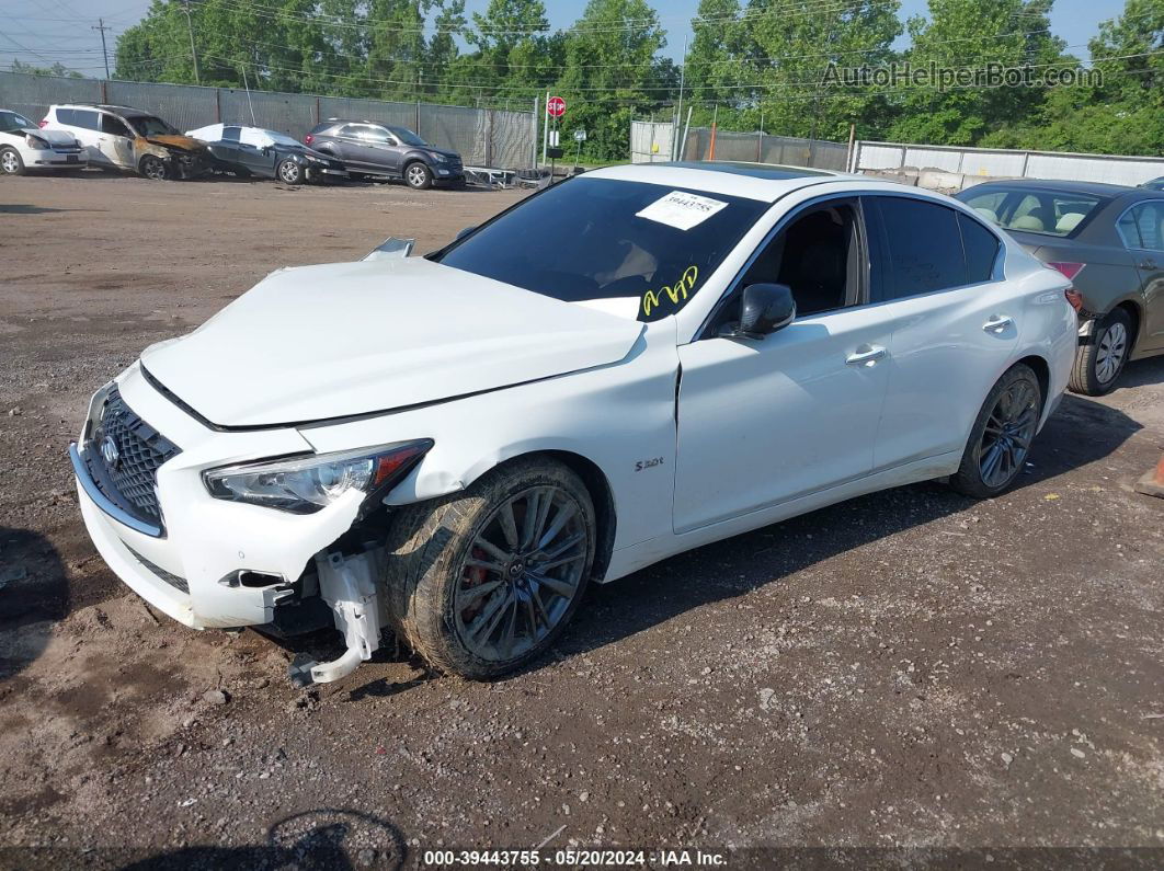 2018 Infiniti Q50 3.0t Red Sport 400 Белый vin: JN1FV7ARXJM700140