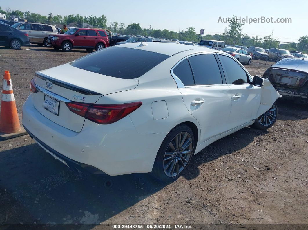 2018 Infiniti Q50 3.0t Red Sport 400 Белый vin: JN1FV7ARXJM700140