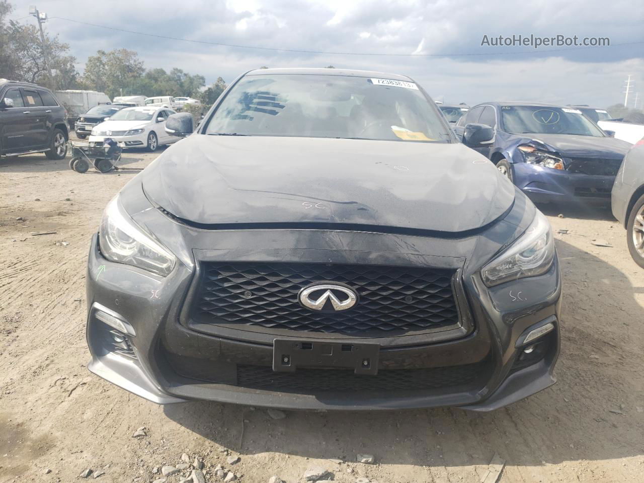 2019 Infiniti Q50 Red Sport 400 Black vin: JN1FV7ARXKM800837