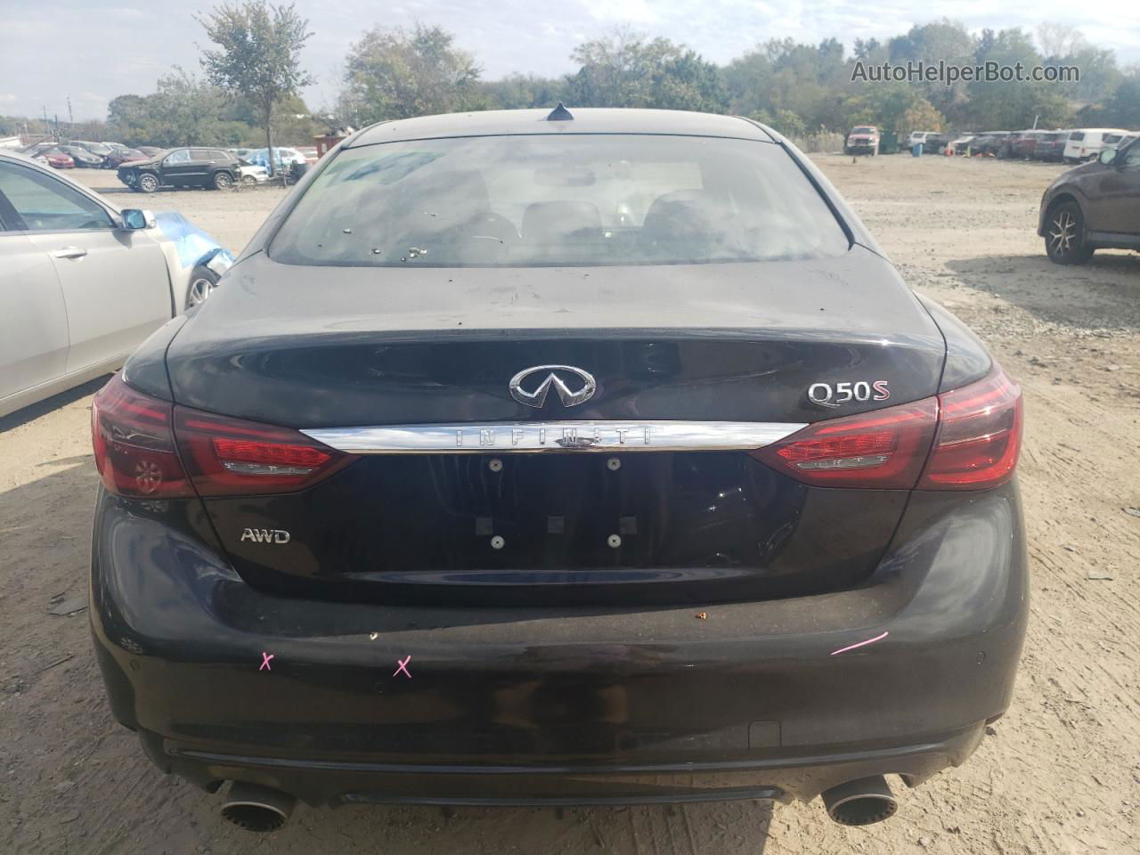 2019 Infiniti Q50 Red Sport 400 Black vin: JN1FV7ARXKM800837