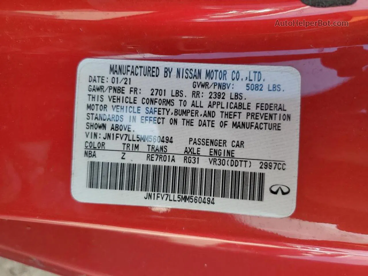 Price & History 2021 Infiniti Q60 Red Sport 400 3.0l 6 vin Price & History 2021 Infiniti Q60 Red Sport 400 3.0l 6 vin