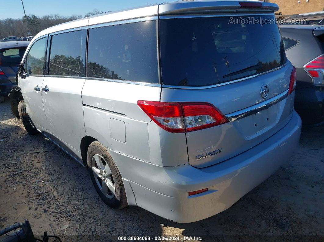 2015 Nissan Quest Sv Silver vin: JN8AE2KP0F9123396