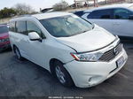 2015 Nissan Quest Sv White vin: JN8AE2KP0F9124192