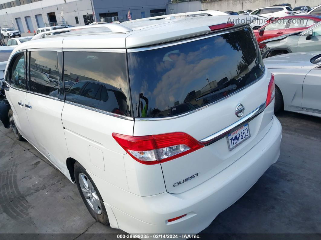 2015 Nissan Quest Sv Белый vin: JN8AE2KP0F9124192