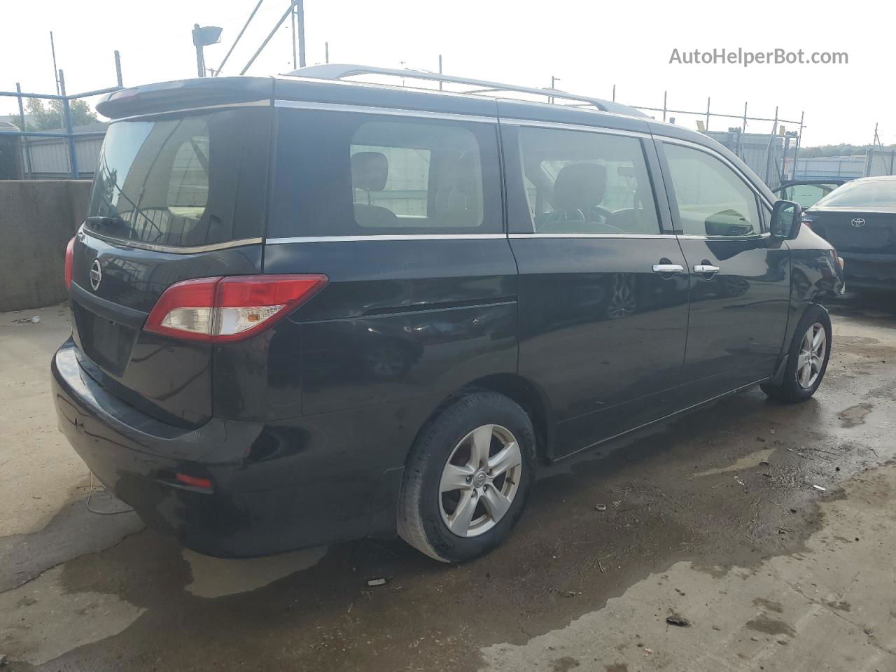 2015 Nissan Quest S Black vin: JN8AE2KP0F9128159