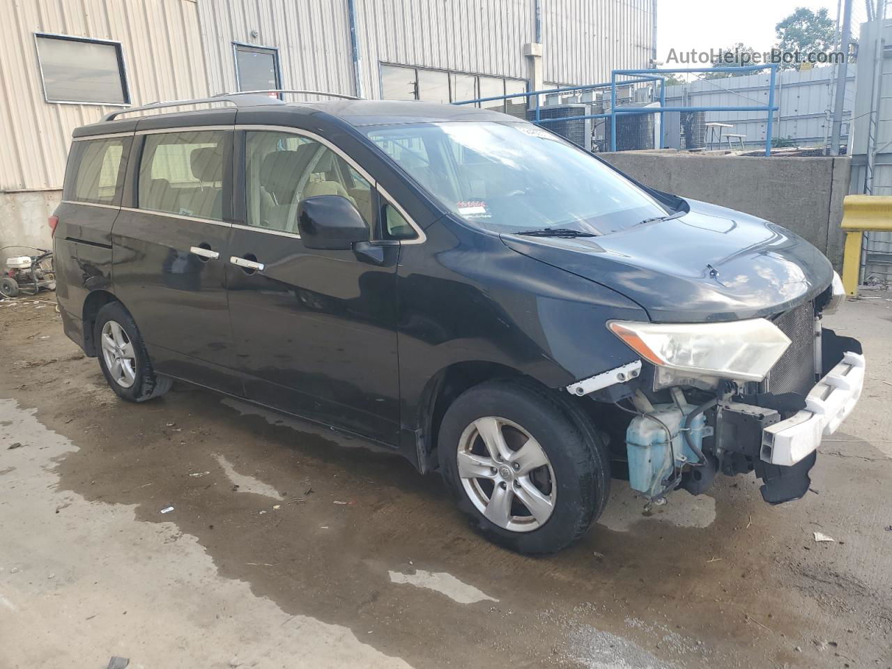 2015 Nissan Quest S Черный vin: JN8AE2KP0F9128159