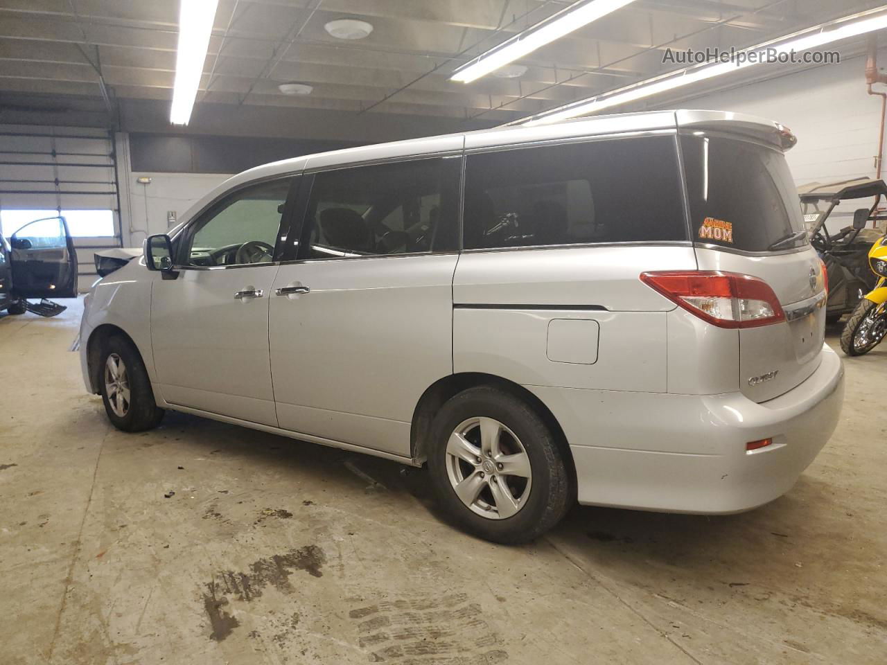 2015 Nissan Quest S Silver vin: JN8AE2KP0F9130655