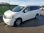 2015 Nissan Quest S White vin: JN8AE2KP0F9132969