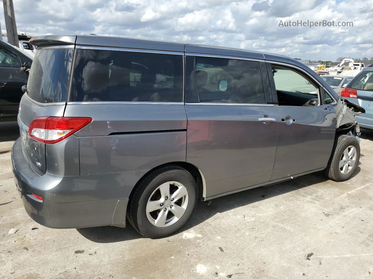 2015 Nissan Quest S Silver vin: JN8AE2KP0F9133409