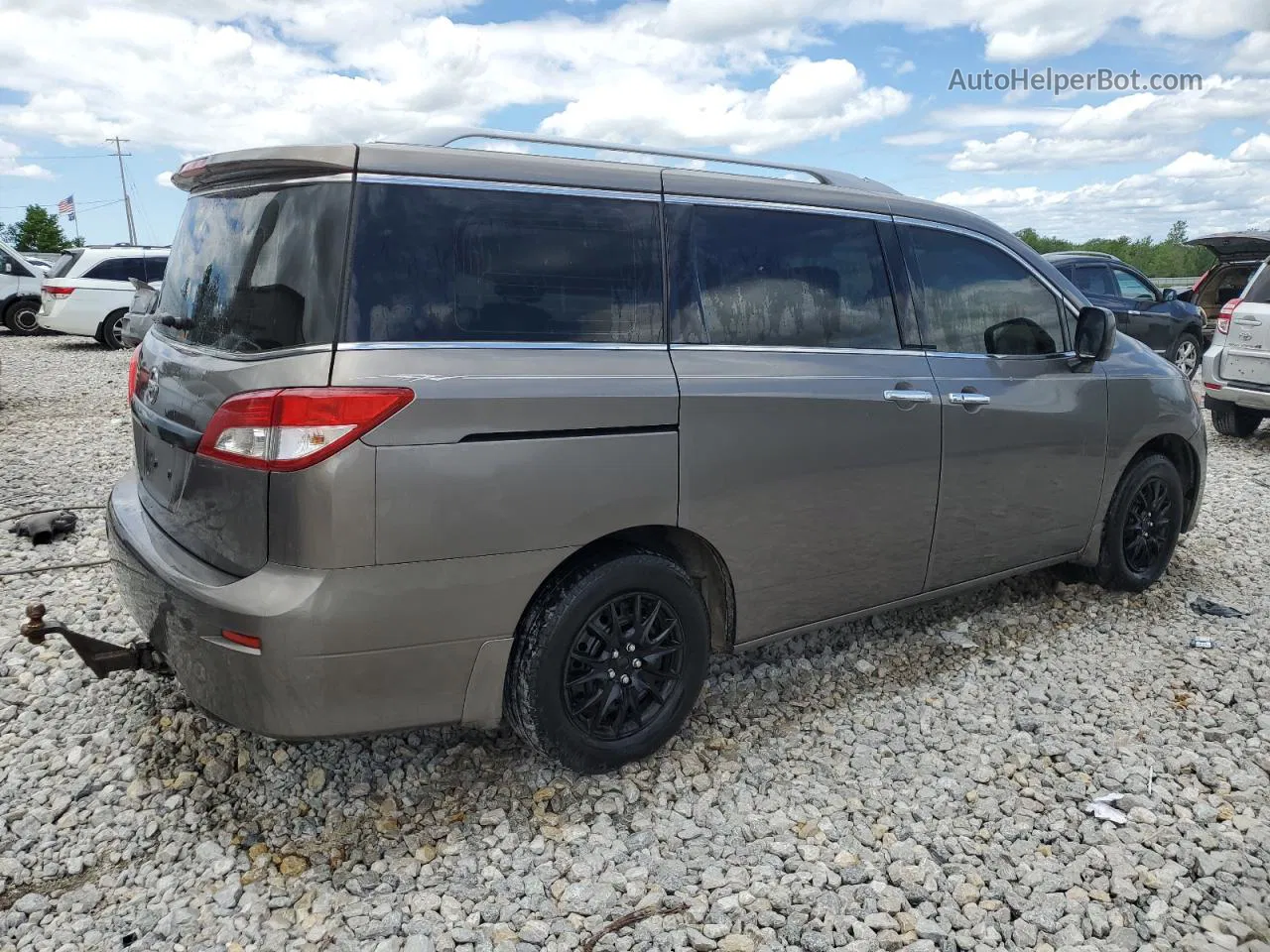 2015 Nissan Quest S Gray vin: JN8AE2KP0F9134138