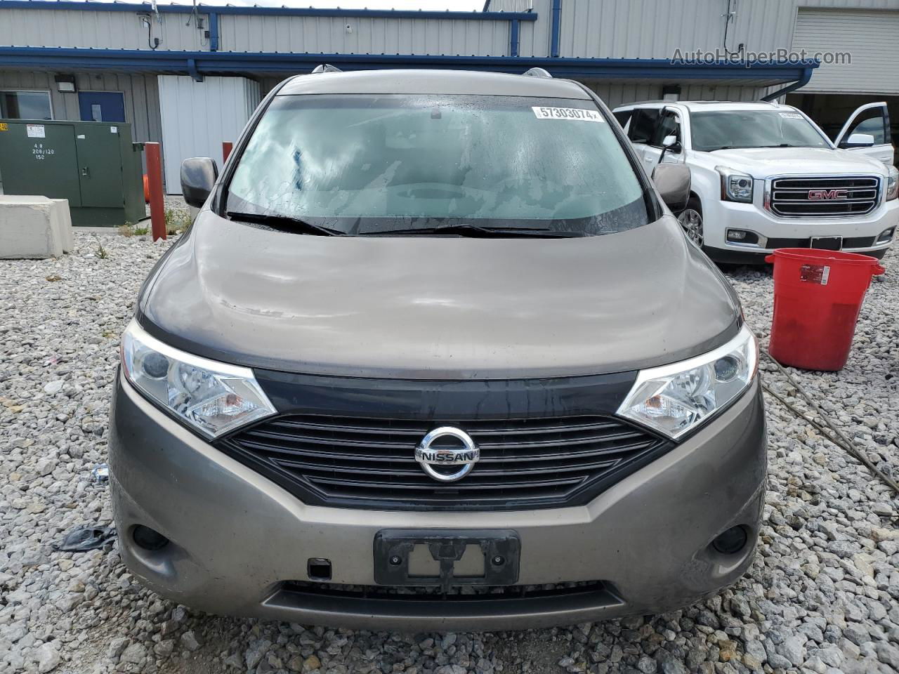 2015 Nissan Quest S Gray vin: JN8AE2KP0F9134138