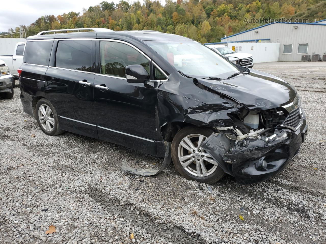 2015 Nissan Quest S Black vin: JN8AE2KP1F9121639