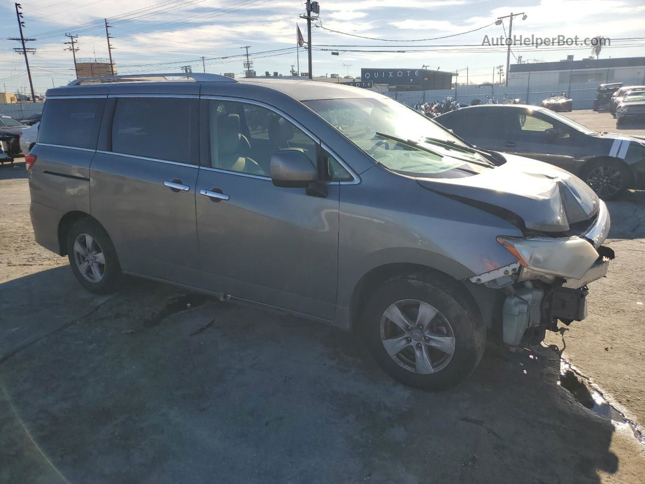 2015 Nissan Quest S Charcoal vin: JN8AE2KP1F9123116