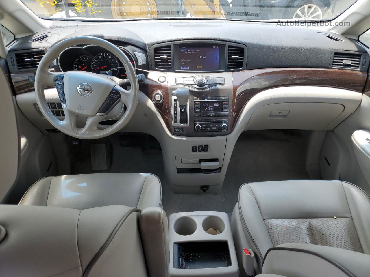 2015 Nissan Quest S Серебряный vin: JN8AE2KP1F9125867