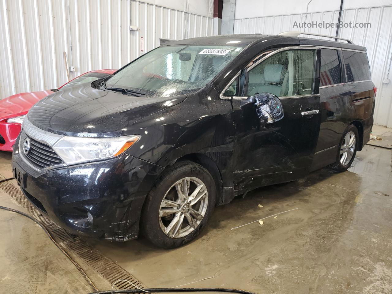 2015 Nissan Quest S Black vin: JN8AE2KP1F9127019