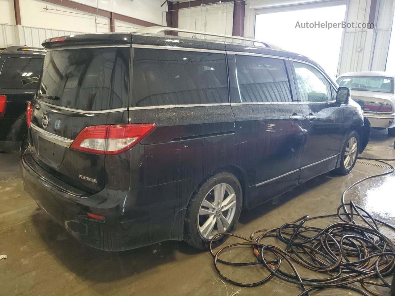 2015 Nissan Quest S Black vin: JN8AE2KP1F9127019