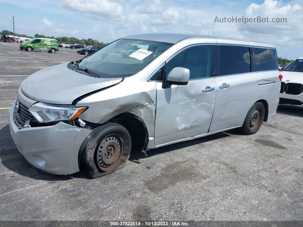 2015 Nissan Quest S Silver vin: JN8AE2KP1F9127862