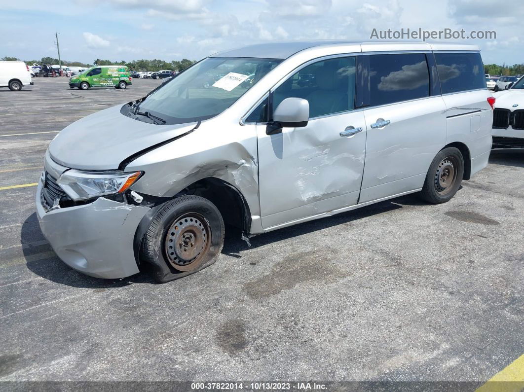 2015 Nissan Quest S Silver vin: JN8AE2KP1F9127862