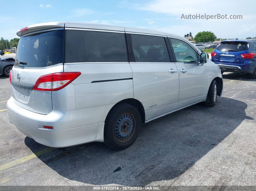 2015 Nissan Quest S Silver vin: JN8AE2KP1F9127862