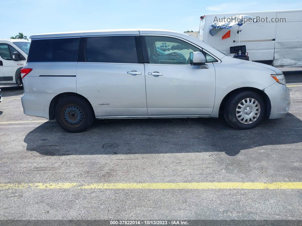 2015 Nissan Quest S Silver vin: JN8AE2KP1F9127862