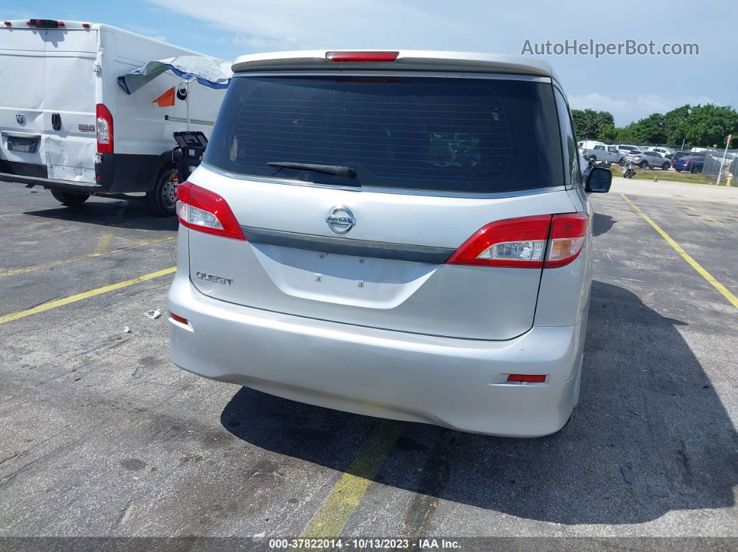 2015 Nissan Quest S Silver vin: JN8AE2KP1F9127862