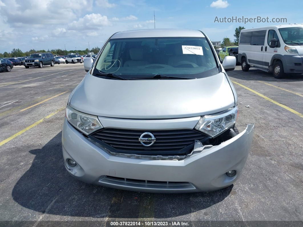 2015 Nissan Quest S Silver vin: JN8AE2KP1F9127862