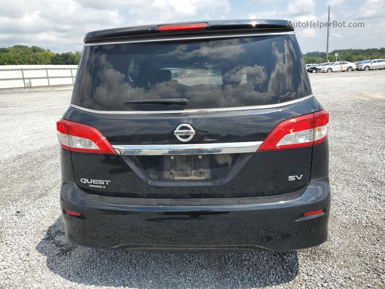 2015 Nissan Quest S Black vin: JN8AE2KP1F9132088