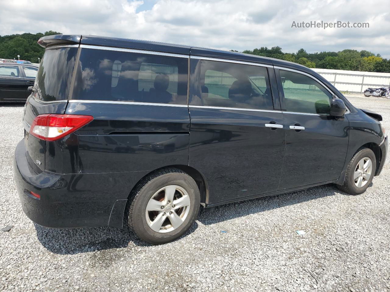 2015 Nissan Quest S Black vin: JN8AE2KP1F9132088