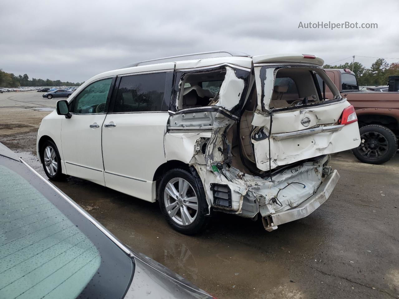 2015 Nissan Quest S Cream vin: JN8AE2KP1F9132236