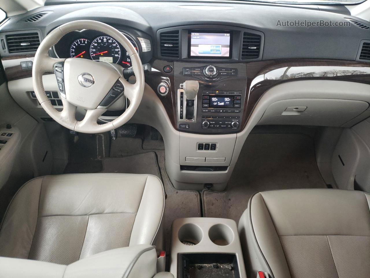 2015 Nissan Quest S Silver vin: JN8AE2KP1F9132639