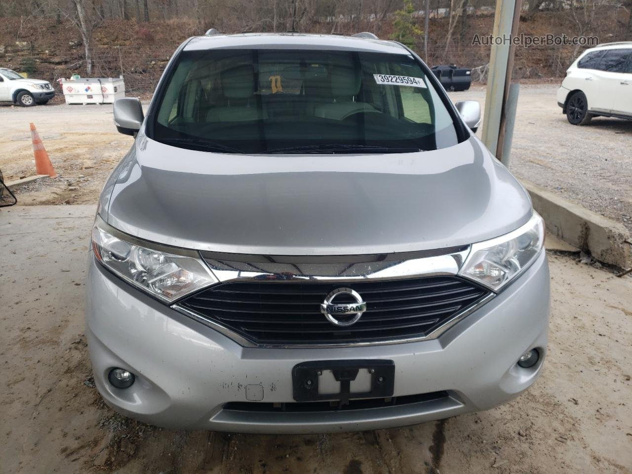 2015 Nissan Quest S Silver vin: JN8AE2KP1F9132639