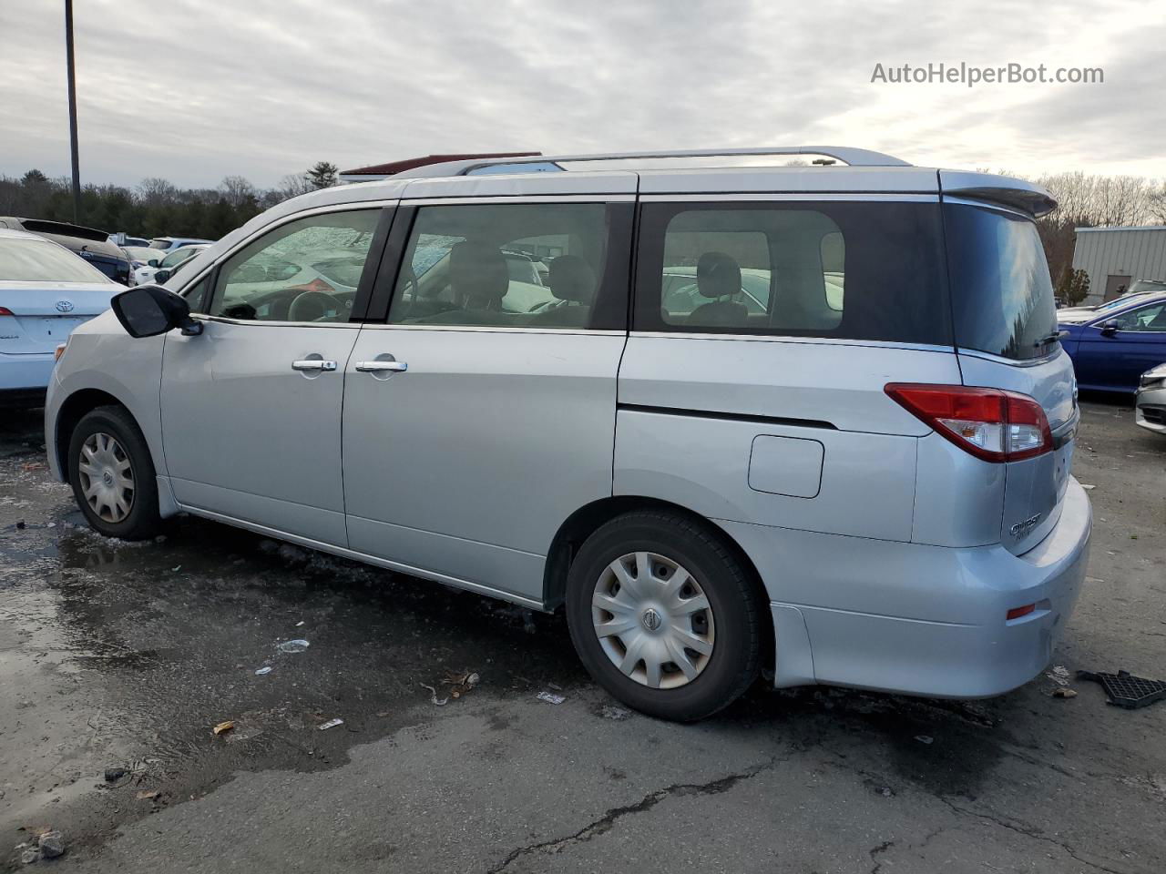 2015 Nissan Quest S Silver vin: JN8AE2KP1F9133029