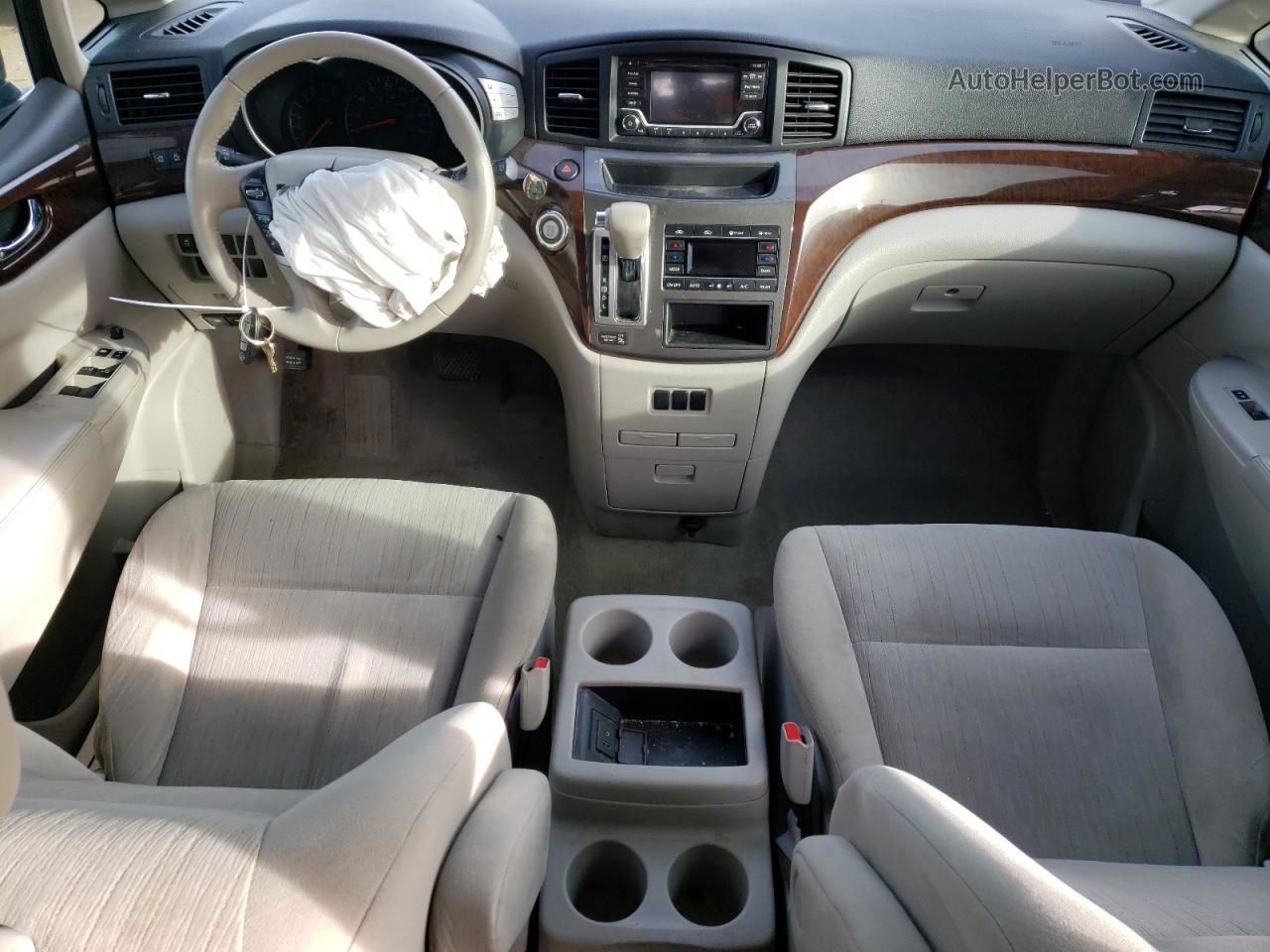 2015 Nissan Quest S Серый vin: JN8AE2KP2F9120368