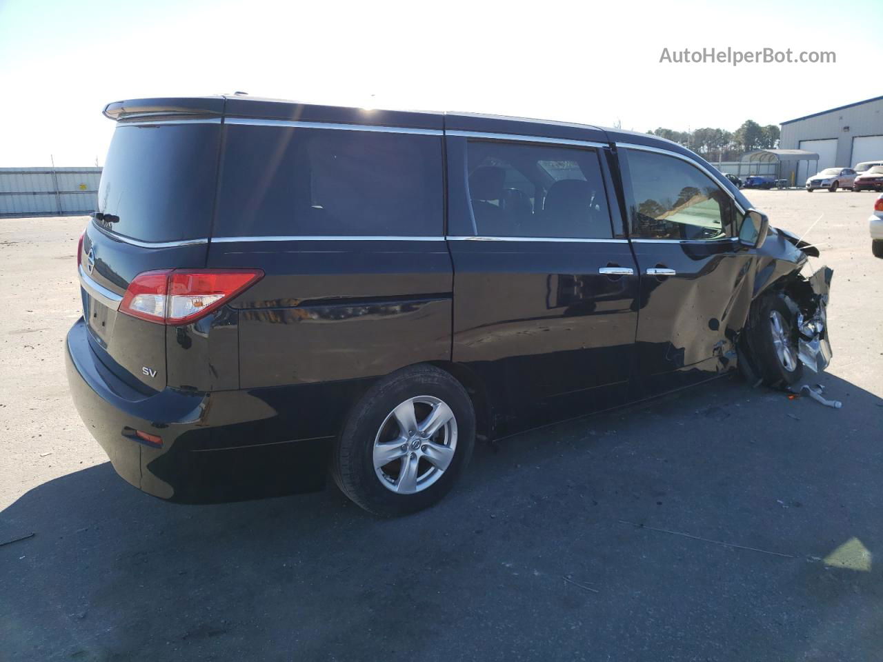 2015 Nissan Quest S Black vin: JN8AE2KP2F9120399