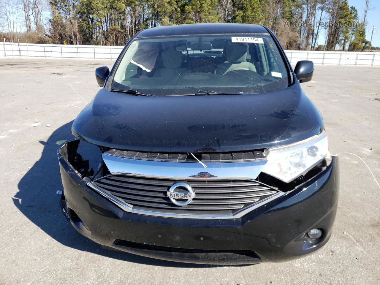 2015 Nissan Quest S Black vin: JN8AE2KP2F9120399