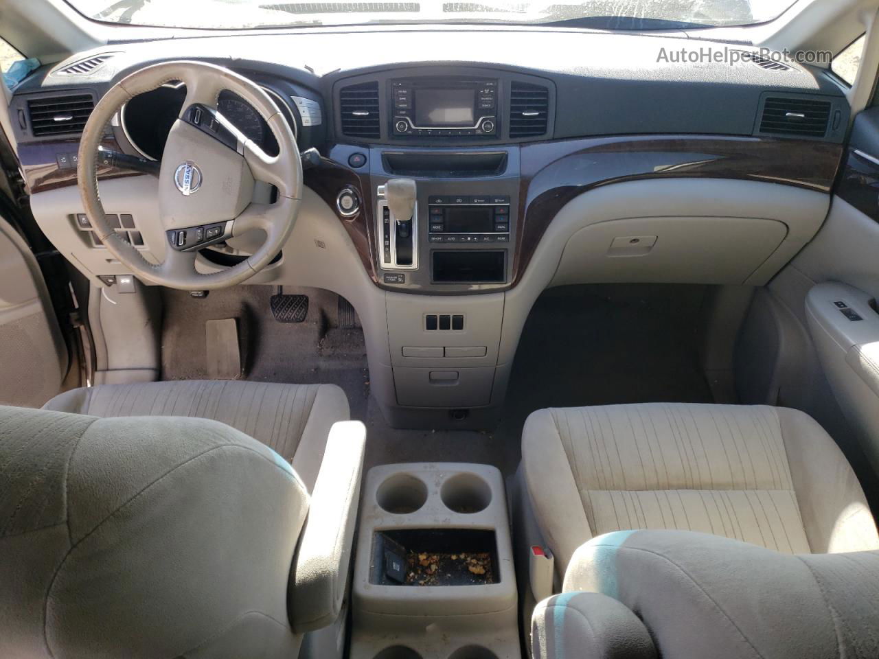 2015 Nissan Quest S Gray vin: JN8AE2KP2F9120533