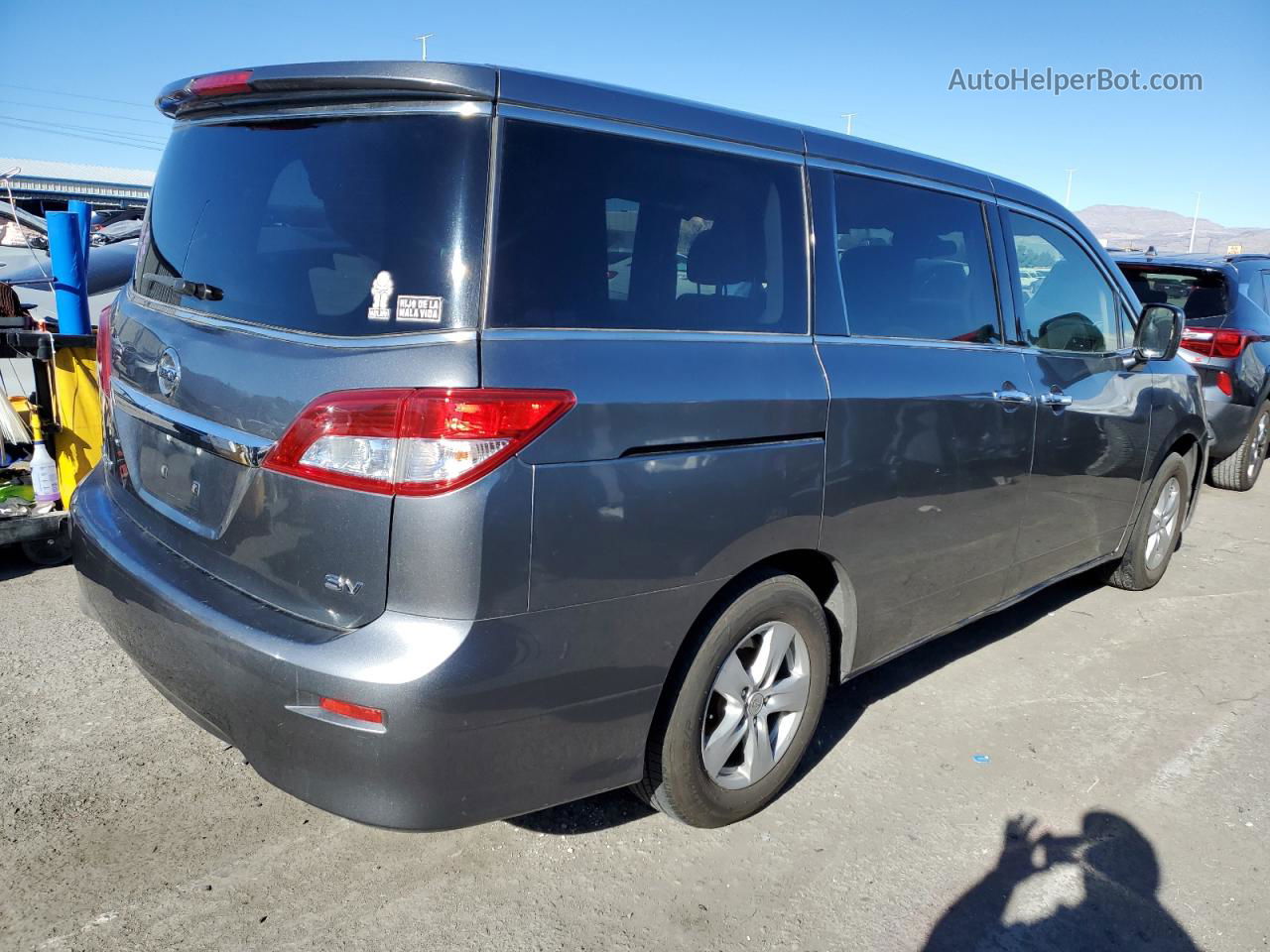 2015 Nissan Quest S Silver vin: JN8AE2KP2F9123075