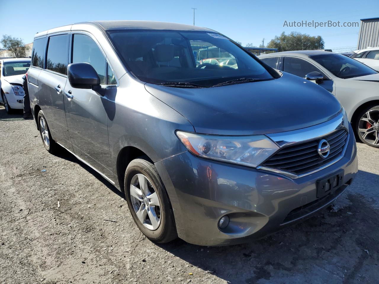 2015 Nissan Quest S Silver vin: JN8AE2KP2F9123075