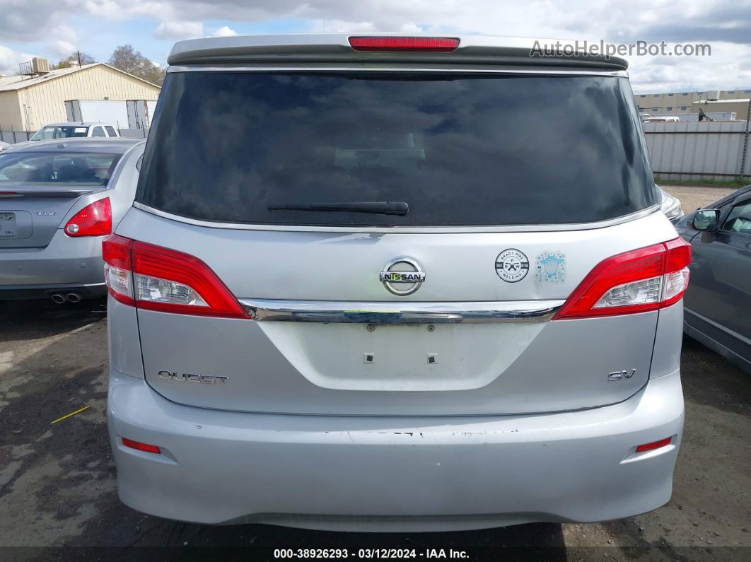 2015 Nissan Quest Platinum/s/sl/sv Silver vin: JN8AE2KP2F9123268