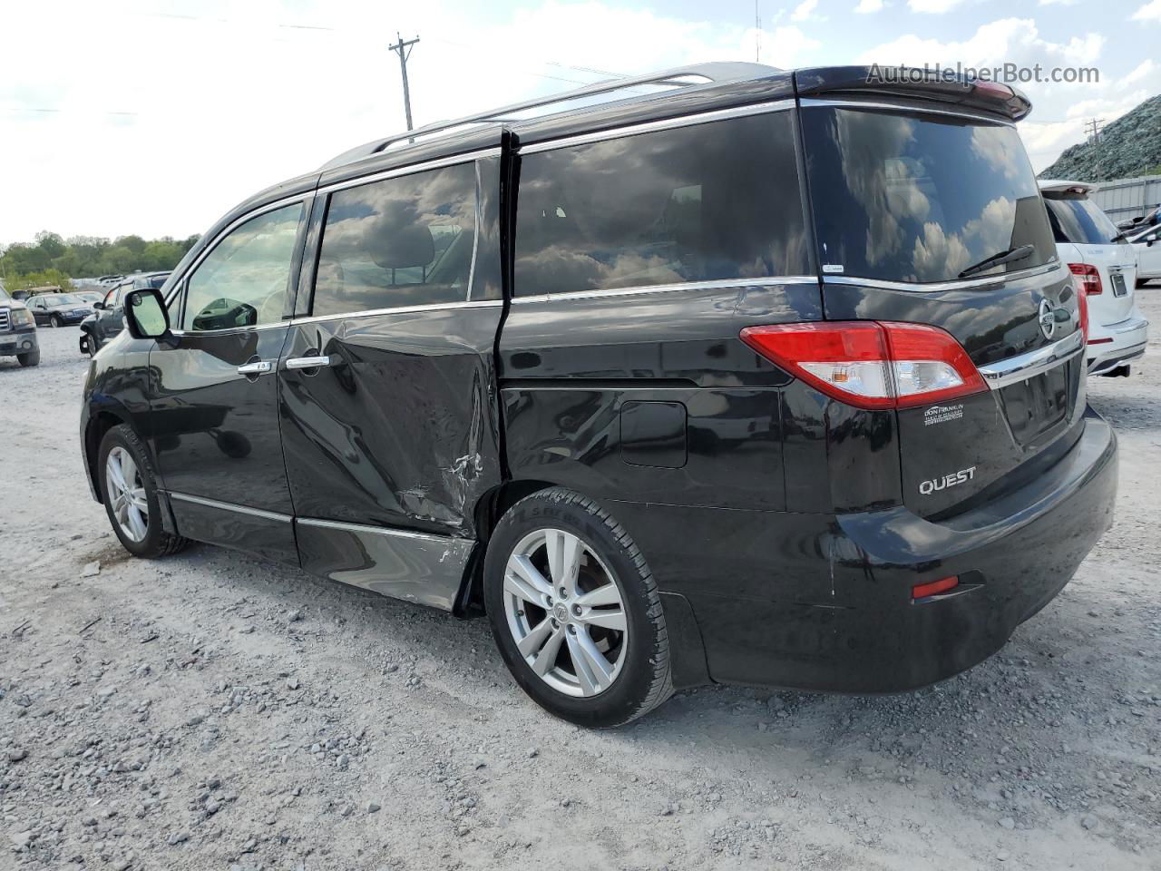 2015 Nissan Quest S Black vin: JN8AE2KP2F9124372