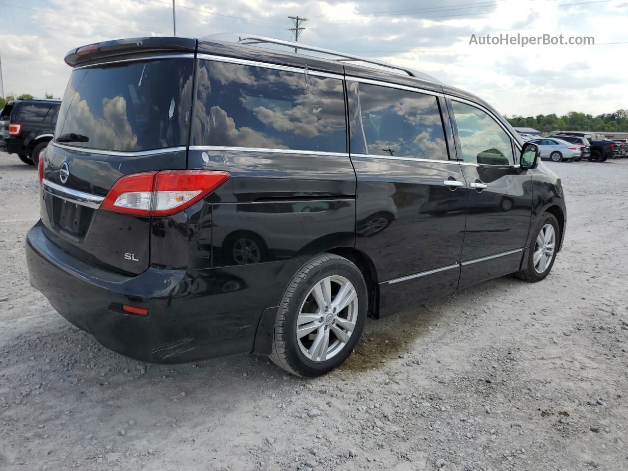 2015 Nissan Quest S Black vin: JN8AE2KP2F9124372