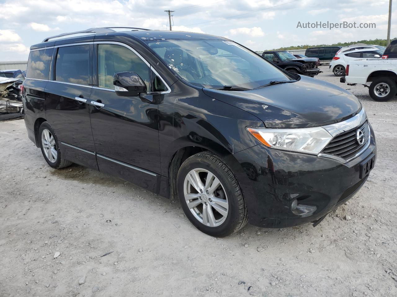 2015 Nissan Quest S Black vin: JN8AE2KP2F9124372