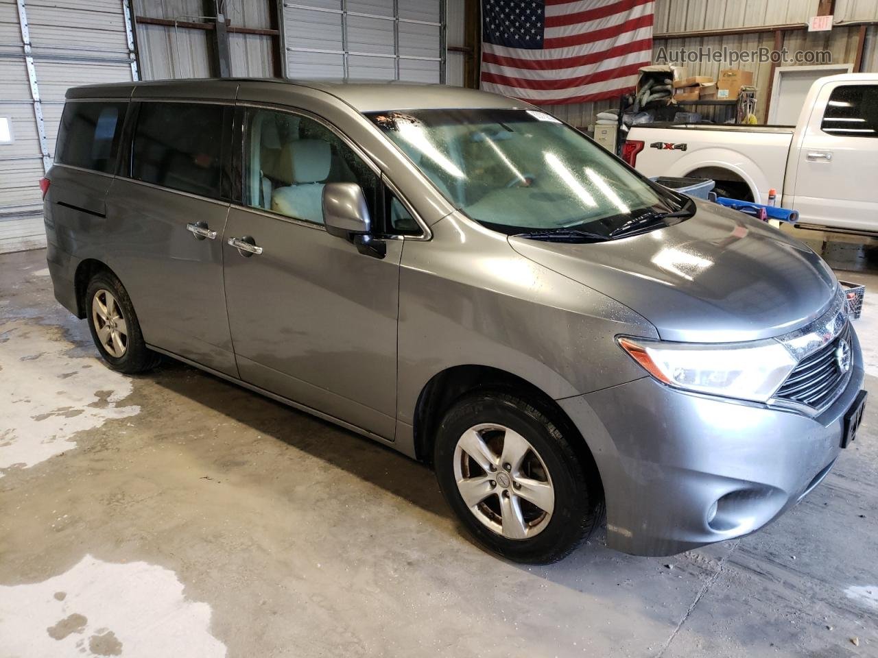 2015 Nissan Quest S Серый vin: JN8AE2KP2F9126140